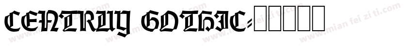 CENTRUY GOTHIC字体转换